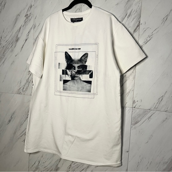 NEW Manier De Voir T-Shirt Dress SZ 14 - Picture 3 of 8